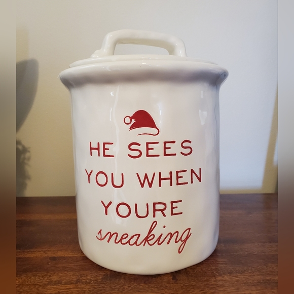 Mud pie he sees you when your sneaking canister - Picture 1 of 5